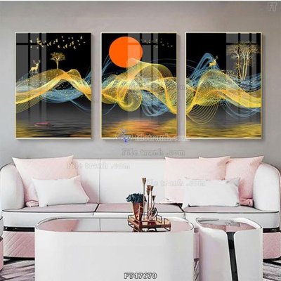 File gốc Tranh treo pha lê gương FT47670 (vector) cho in ấn