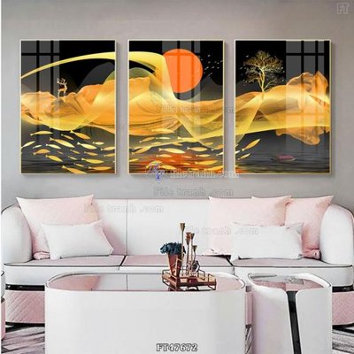 Tải file tranh gốc Tranh treo pha lê gương FT47672 chất lượng cao