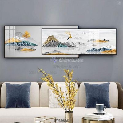File tranh Tranh treo pha lê gương FT47685 (ảnh gốc) chi tiết rõ ràng
