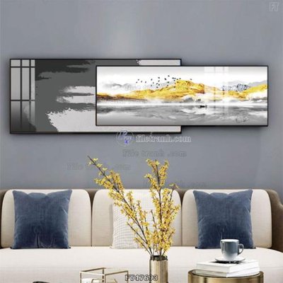 File gốc Tranh treo pha lê gương FT47693 (in mica) trang trí