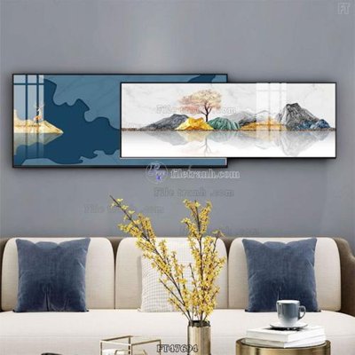 Tải file tranh gốc Tranh treo pha lê gương FT47694 chất lượng cao