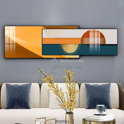 File tranh Tranh treo pha lê gương FT47731 (bản gốc) in lụa dán tường