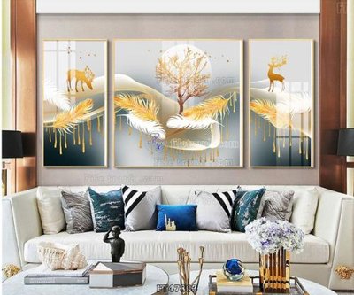 File tranh Tranh treo pha lê gương FT47803 (bản gốc) trang trí văn phòng