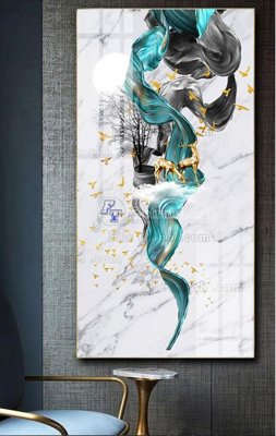 File PSD File tranh hiện đại pha lê gương FT483 (bản gốc) cho nhà in