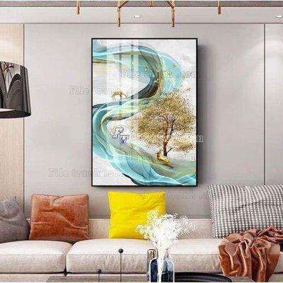 File PSD File tranh hiện đại pha lê gương FT487 (gốc) cho designer