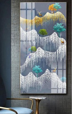 File in mica File tranh hiện đại pha lê gương FT490 (bản gốc) sắc sảo