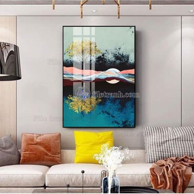 Tải file File tranh hiện đại pha lê gương FT495 (ảnh gốc) in tranh kính