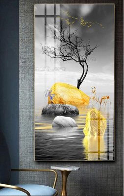 File gốc File tranh hiện đại pha lê gương FT511 (in lụa) tranh mã đáo