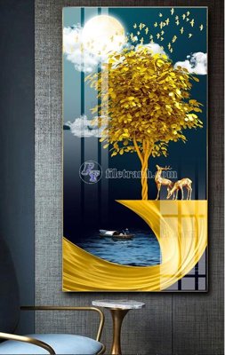 File tranh File tranh hiện đại pha lê gương FT515 (file gốc) chuẩn màu in