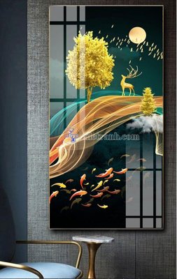 File gốc File tranh hiện đại pha lê gương FT519 (ảnh chi tiết) để in ấn