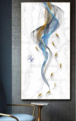 File tranh File tranh hiện đại pha lê gương FT522 (ảnh gốc) in trần xuyên sáng