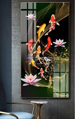 File in trần File tranh hiện đại pha lê gương FT528 (file gốc) xuyên sáng