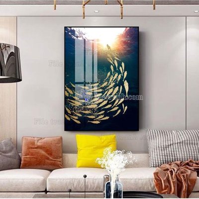 File ảnh File tranh hiện đại pha lê gương FT532 (gốc) cho trang trí nhà hàng