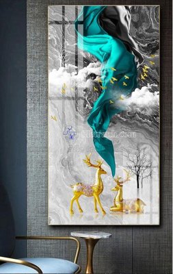 File gốc File tranh hiện đại pha lê gương FT546 (AI/EPS) cho in ấn