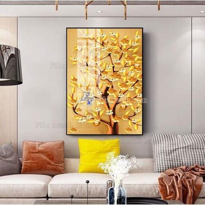 File tranh File tranh hiện đại pha lê gương FT561 (gốc) chủ đề động vật