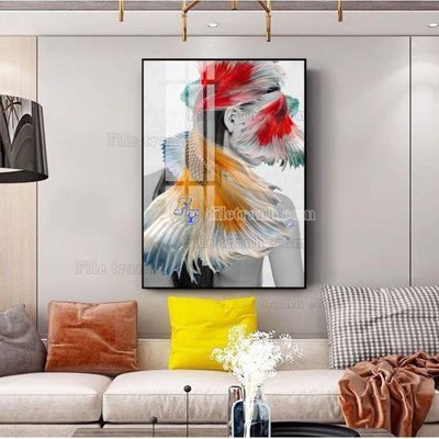 File tranh PSD File tranh hiện đại pha lê gương FT570 chất lượng cao