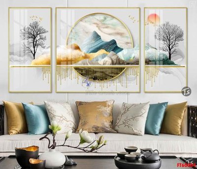 File tranh in mica File tranh hiện đại pha lê gương FT60004 (độ phân giải cao)