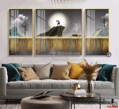 Tải file File tranh hiện đại pha lê gương FT60067 (PSD) cho in ấn quảng cáo