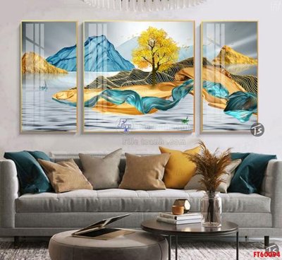 File in ấn File tranh hiện đại pha lê gương FT60094 (bản gốc) từ file gốc