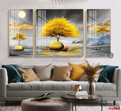 File gốc File tranh hiện đại pha lê gương FT60098 (cho in ấn) độc quyền