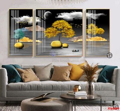 File gốc File tranh hiện đại pha lê gương FT60099 (PSD/TIFF) độ phân giải cao