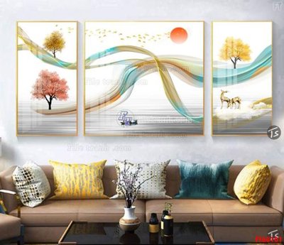 File gốc File tranh hiện đại pha lê gương FT60101 (cho in 3D) độc đáo