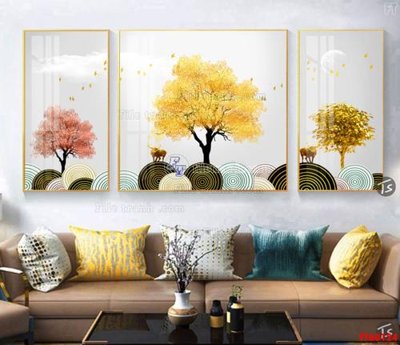 File tranh quảng cáo File tranh hiện đại pha lê gương FT60124 (download file gốc)