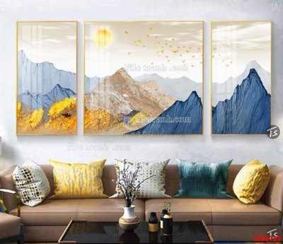 Tải file tranh gốc File tranh hiện đại pha lê gương FT60125 chất lượng cao