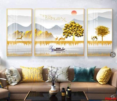 File gốc File tranh hiện đại pha lê gương FT60130 (chuẩn màu) cho in offset