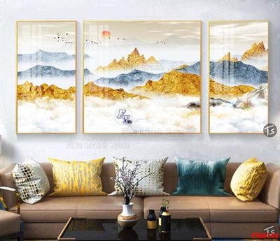 File gốc File tranh hiện đại pha lê gương FT60144 (PSD/TIFF) độ phân giải cao