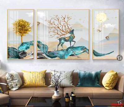 File tranh File tranh hiện đại pha lê gương FT60147 (gốc) chủ đề trừu tượng