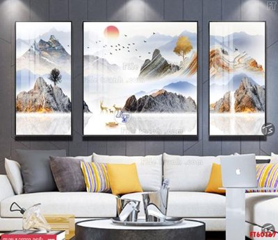 File tranh File tranh hiện đại pha lê gương FT60167 (gốc) in backlit film