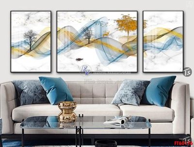 File tranh trang trí File tranh hiện đại pha lê gương FT60176 (file gốc)