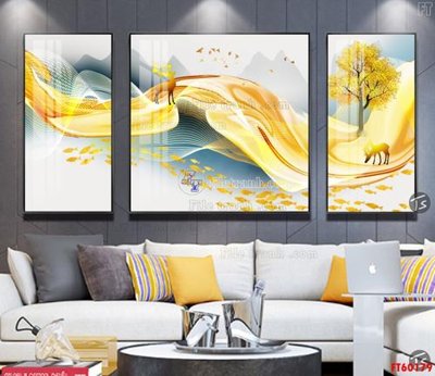 File gốc File tranh hiện đại pha lê gương FT60179 (dành cho trang trí nội thất)