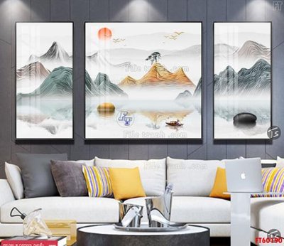 Download file File tranh hiện đại pha lê gương FT60190 (gốc) cho xưởng in