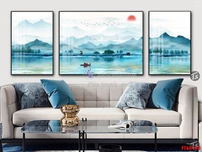 File gốc File tranh hiện đại pha lê gương FT60193 (dành cho trang trí nội thất)