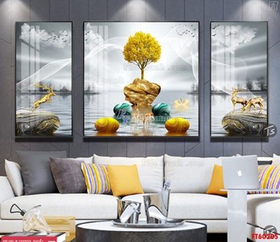 File in mica File tranh hiện đại pha lê gương FT60205 (bản gốc) siêu trong