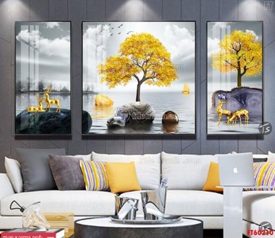 File gốc File tranh hiện đại pha lê gương FT60210 (bản quyền) cho in ấn