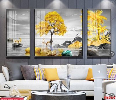 File ảnh File tranh hiện đại pha lê gương FT60222 (gốc) in Hiflex