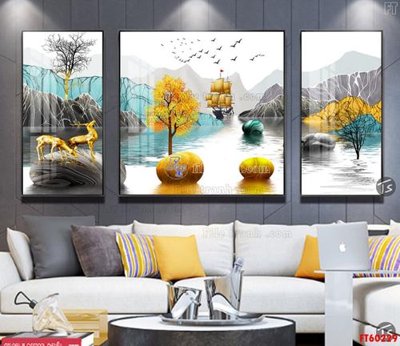 File in ấn cao cấp File tranh hiện đại pha lê gương FT60229 (file gốc)