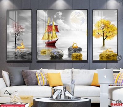 Tải file File tranh hiện đại pha lê gương FT60238 (gốc) làm file in ấn