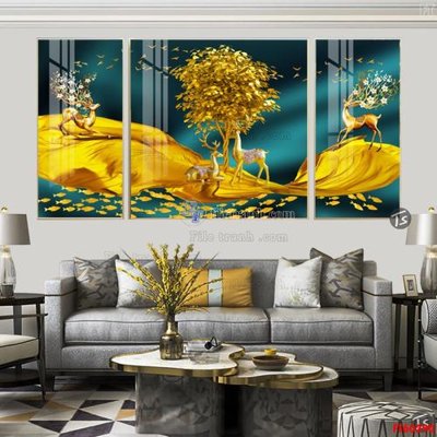 File gốc File tranh hiện đại pha lê gương FT60290 (in 3D) nghệ thuật