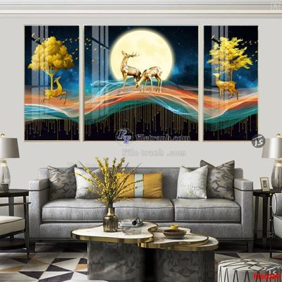 File gốc File tranh hiện đại pha lê gương FT60309 (PNG) chất lượng cao