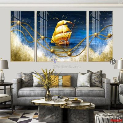 File in mica File tranh hiện đại pha lê gương FT60347 (bản gốc) siêu trong