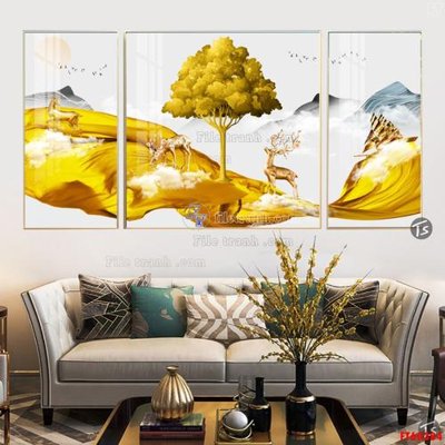 File in mica File tranh hiện đại pha lê gương FT60384 (ảnh gốc) đẹp