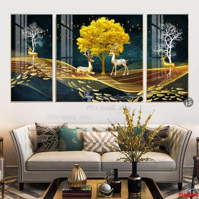 File ảnh File tranh hiện đại pha lê gương FT60389 (gốc) in PP, decal