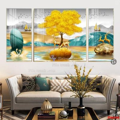 File gốc File tranh hiện đại pha lê gương FT60398 (in ấn) không giới hạn