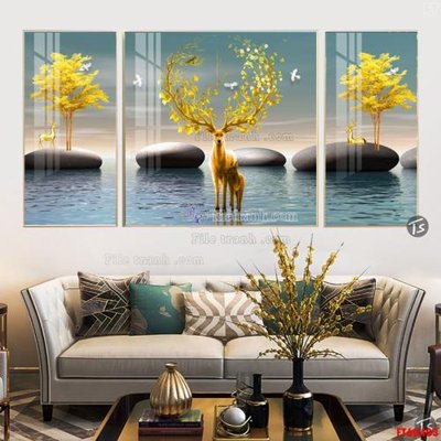 File tranh File tranh hiện đại pha lê gương FT60403 (gốc) chủ đề thành phố