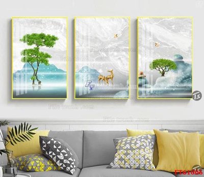 File tranh trang trí Tranh treo pha lê gương FT 61006 (tải file gốc)