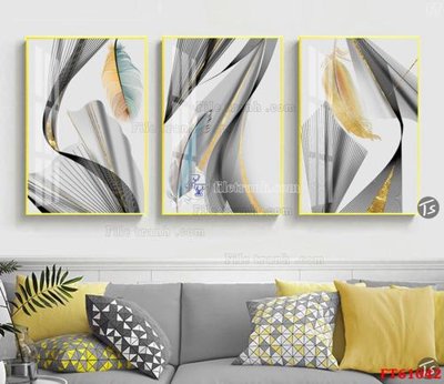 File gốc Tranh treo pha lê gương FT 61042 (in tráng gương) hiện đại